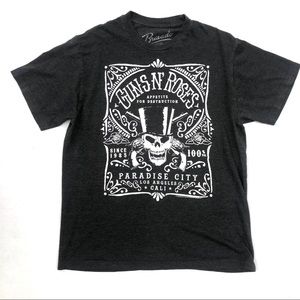 Bravado Unisex Guns N Roses Paradise City Gray Tee